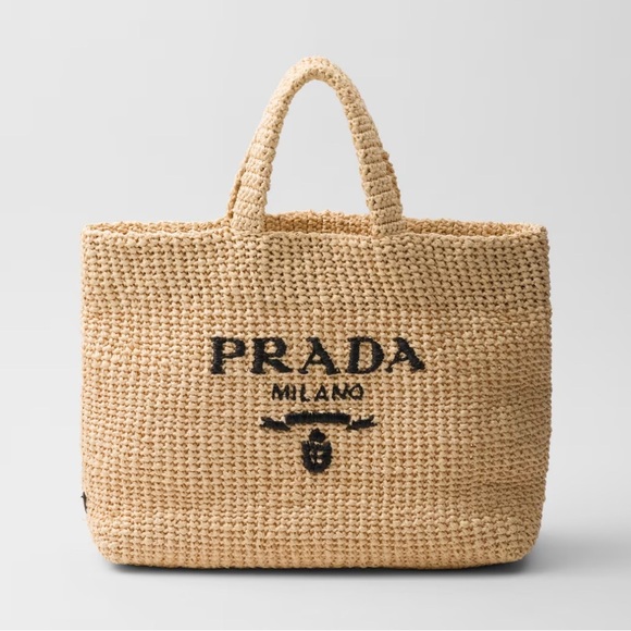 Prada Milano Woven Tote Bag - Picture 1 of 8